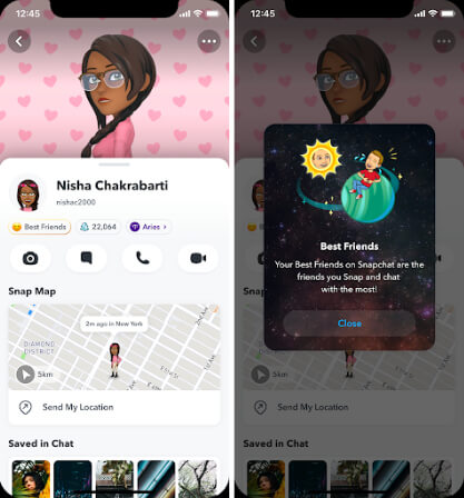 Snapchat Solar System friend